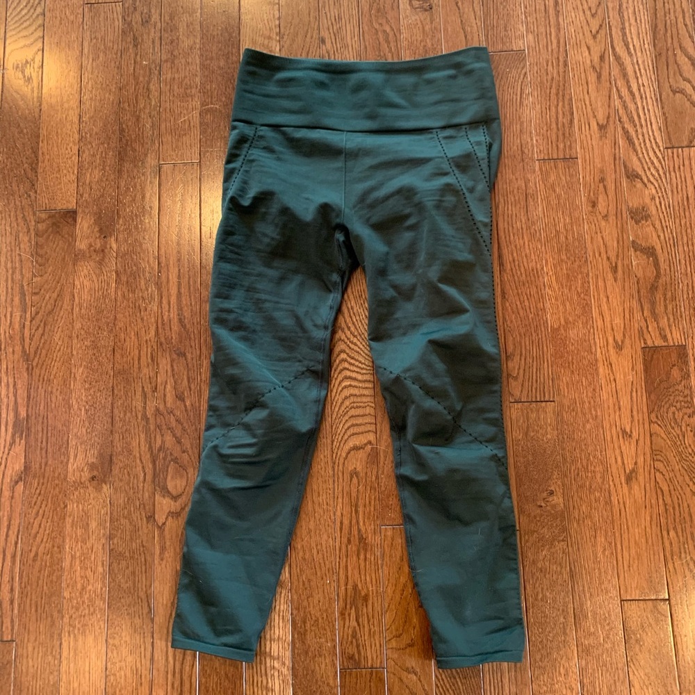 Army green Fabletics seamless leggings